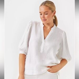 Mia Leigh linen top - excellent condition - like new